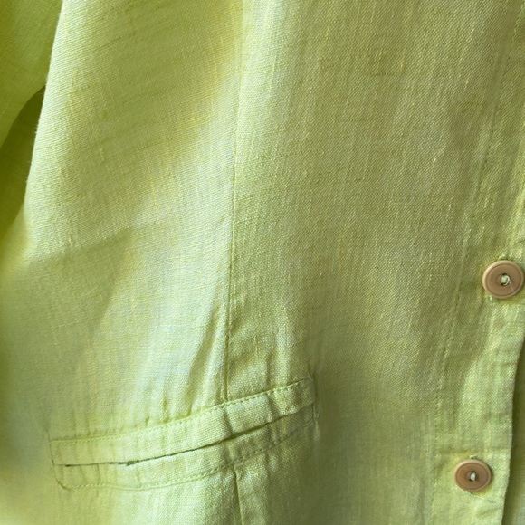 FLAX Lightweight Linen Jacket / Cover Up in Size Medium - Picture 4 of 6